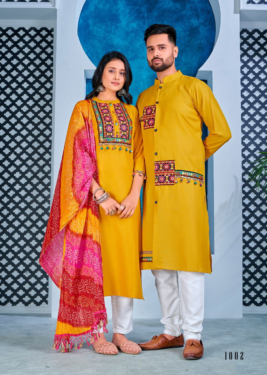 Banwery Navratri Special Navratri Festival Wear Designer Couple Suit Collection